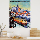 Deutschland mit der Bahn Plakat (Küche)