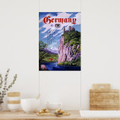 Deutschland mit der Bahn Poster (Küche)