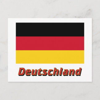 Deutschland mit Namen Postkarte