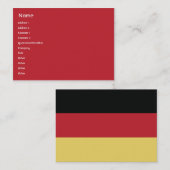 Deutschland - mollig visitenkarte (Vorne/Hinten)
