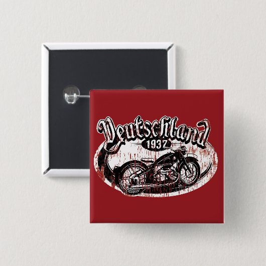 Deutschland Motowear Button (Vorne & Hinten)