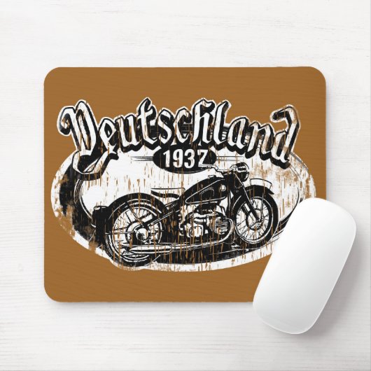 Deutschland Motowear Mousepad (Mit Mouse)