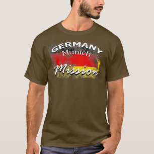 Deutschland München Mormon LDS Mission Missionar T-Shirt