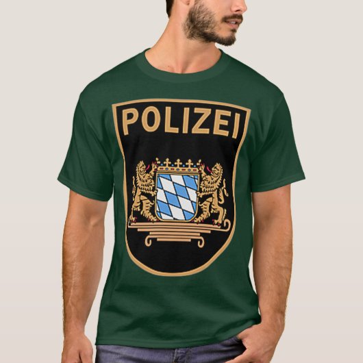 Deutschland München Polizei Bundespolizei T-Shirt (Vorderseite)