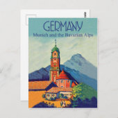 Deutschland, München und Bayern Postkarte (Vorne/Hinten)