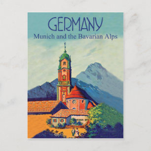 Deutschland, München und Bayern Postkarte