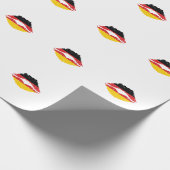 Deutschland Mund mit mir Geschenkpapier (Ecke)