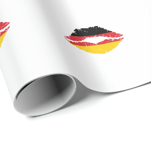 Deutschland Mund mit mir Geschenkpapier (Rolleneckpunkt)