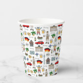 Deutschland | Muster der Symbole Pappbecher (Vorderseite)