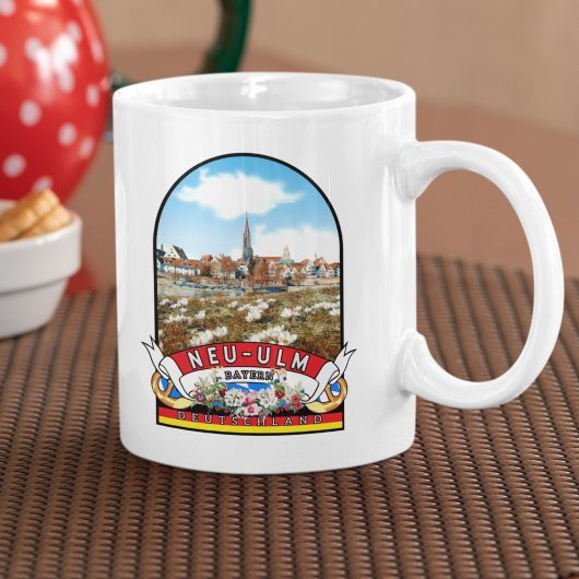 Deutschland Neu-Ulm Vintage souvenir Kaffeetasse