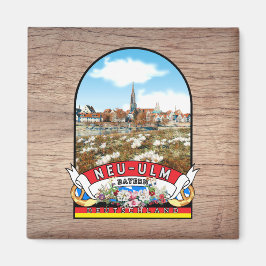 Deutschland Neu-Ulm Vintage souvenir Magnet