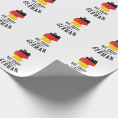 Deutschland nicht wütend nur Deutsch Geschenkpapier (Ecke)