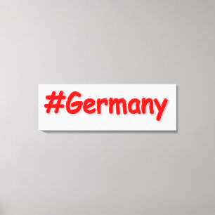 "#Deutschland" Niedliches Design. Jetzt kaufen Leinwanddruck