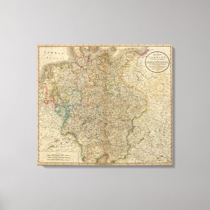 Deutschland, Österreich, Böhmen Leinwanddruck