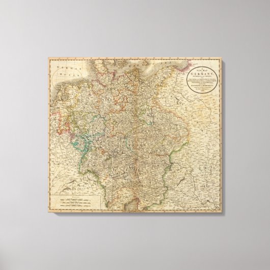 Deutschland, Österreich, Leinwanddruck (Vorderseite)