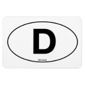 Deutschland Oval Magnet (Horizontal)
