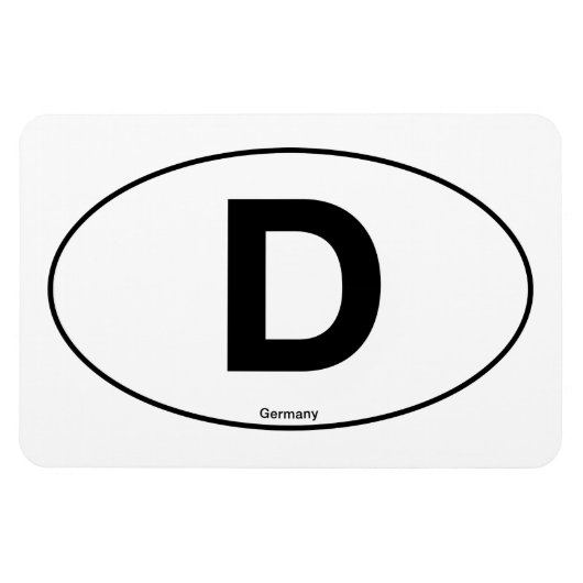 Deutschland Oval Magnet (Horizontal)