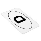 Deutschland Oval Magnet (Rechte Seite)