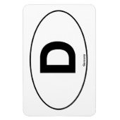 Deutschland Oval Magnet (Vertikal)