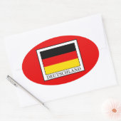 Deutschland Ovaler Aufkleber (Umschlag)