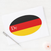 DEUTSCHLAND OVALER AUFKLEBER (Umschlag)