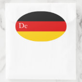 DEUTSCHLAND OVALER AUFKLEBER (Tasche)