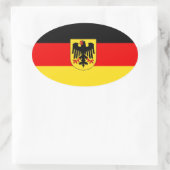 DEUTSCHLAND OVALER AUFKLEBER (Tasche)