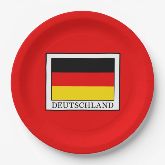 Deutschland Pappteller (Vorderseite)