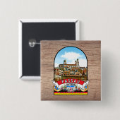 Deutschland Passau Vintage souvenir Button (Vorne & Hinten)