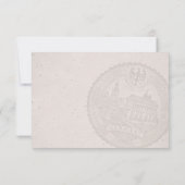 Deutschland Passport Wedding RSVP Karte (Rückseite)