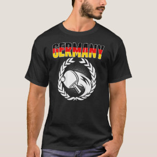 Deutschland Ping Pong Stolz Deutscher Tischtennish T-Shirt