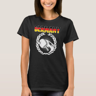 Deutschland Ping Pong Stolz Deutscher Tischtennish T-Shirt