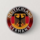 Deutschland Plaque, Deutsche Flagge und Adler Button (Vorderseite)