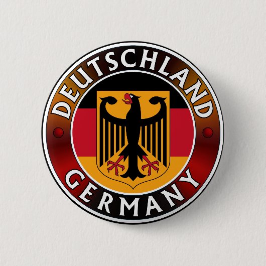 Deutschland Plaque, Deutsche Flagge und Adler Button (Vorderseite)