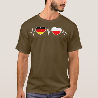 Deutschland - Polen Herzrhythmus T-Shirt