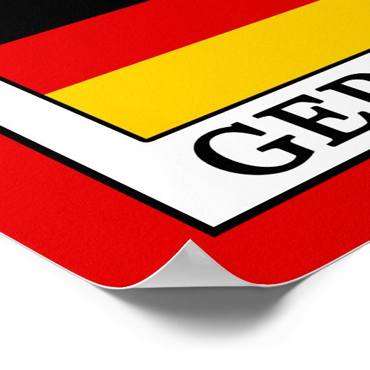 Deutschland Poster (Ecke)