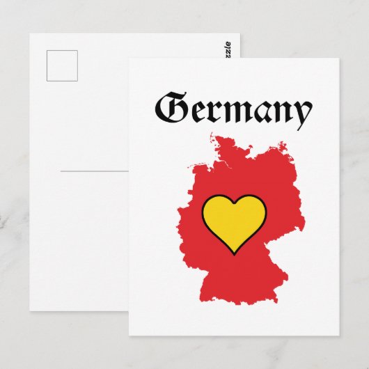 Deutschland Postkarte (Vorne/Hinten)