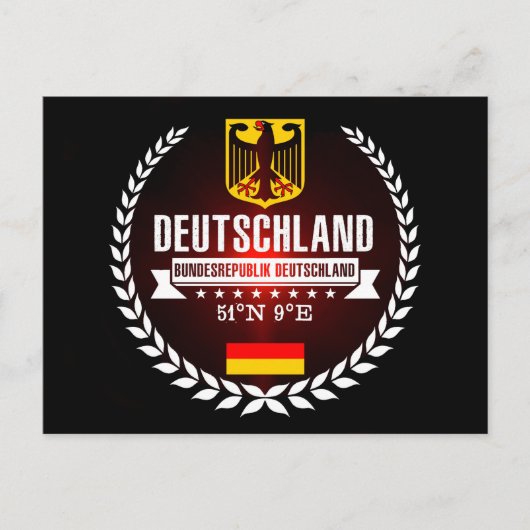 Deutschland Postkarte (Vorderseite)