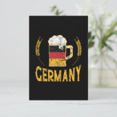 Deutschland Prix German Flag Beer Lover Oktoberfes Karte (Stehend Vorderseite)