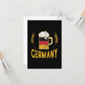 Deutschland Prix German Flag Beer Lover Oktoberfes Karte (Vorderseite/Rückseite Beispiel)