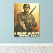 Deutschland Propaganda Poster Leinwanddruck (Insitu (Holzboden))