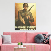 Deutschland Propaganda Poster Leinwanddruck (Insitu (Wohnzimmer))