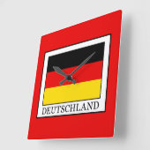 Deutschland Quadratische Wanduhr (Winkel)