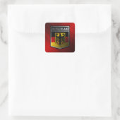 Deutschland Quadratischer Aufkleber (Tasche)