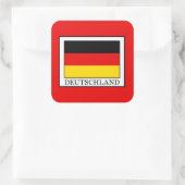 Deutschland Quadratischer Aufkleber (Tasche)