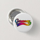 Deutschland Rainbow-Logo Button (Vorne & Hinten)
