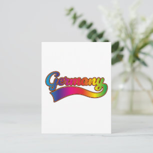 Deutschland Rainbow-Logo Feiertagspostkarte