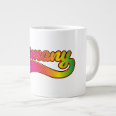 Deutschland Rainbow-Logo Jumbo-Tasse (Vorderseite Rechts)