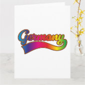 Deutschland Rainbow-Logo Karte (Gelbe Blume)