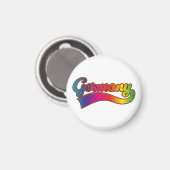 Deutschland Rainbow-Logo Magnet (Vorderseite/Rückseite)